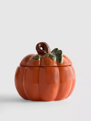 Ramequín para sopa con forma de calabaza de cerámica