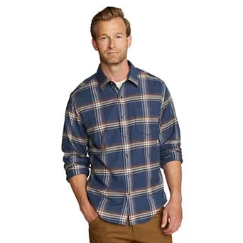 Men's Eddie Bauer Field Flannel 2.0 Button-Front Flex Shirt