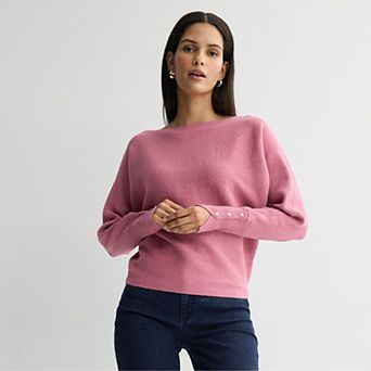 Women's Nine West Dolman Sweater With Buttons