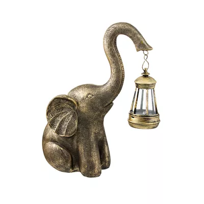 Solar Elephant Garden Statue