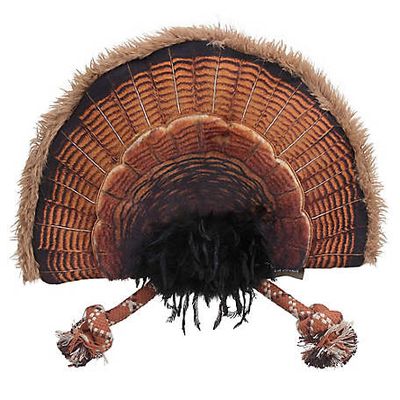 New! Field & Stream Turkey Tail Plush Dog Toy