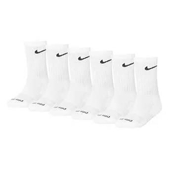 Kids Nike 6-Pack Dri-FIT Performance Crew Socks