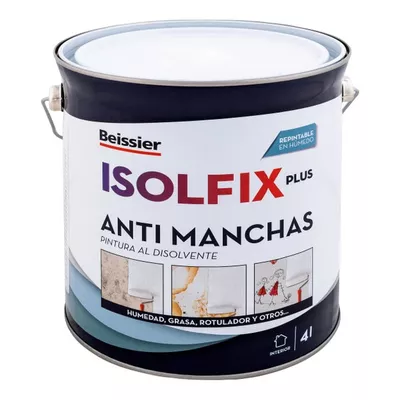 PINTURA QUITAMANCHAS AL DISOLVENTE ISOLFIX PLUS 4L