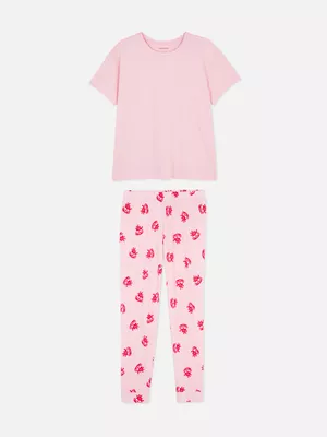 Pijama estampado de manga corta