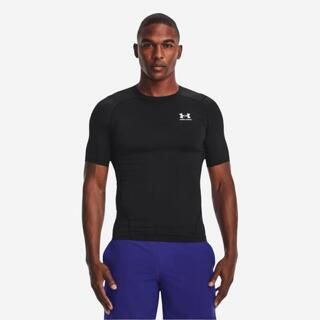 UNDER ARMOUR T-shirt nera UA uomo palestra compressiva traspirante