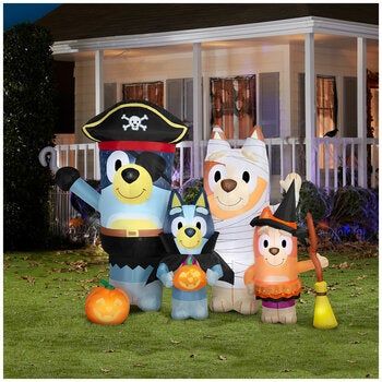 Gemmy Halloween Inflatable Bluey Family 2M
