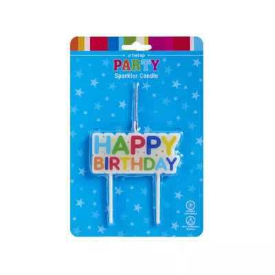 Candle Sparkler Happy Birthday