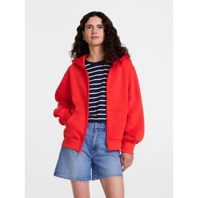 Scenario Women's and Women's Plus Zip Front Fleece Hoodie Jacket, Sizes XS-4X
