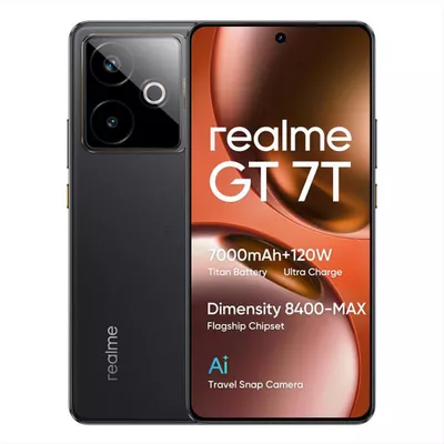 REALME - Smartphone REALME GT7 T 5G (512 GB 12GB)-ICE SENSE BLACK