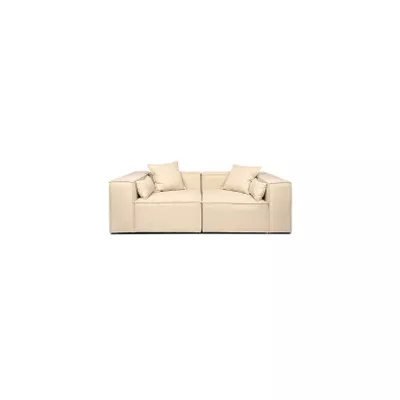 HOME DELUXE Modulares Sofa VERONA Größe S Beige - versch. Ausführungen