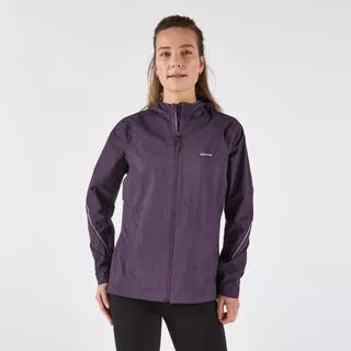 KIPRUN Giacca impermeabile trail donna RUN 500 viola