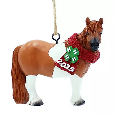 New!  4-H2.5 in. Miniature Horse Ornament