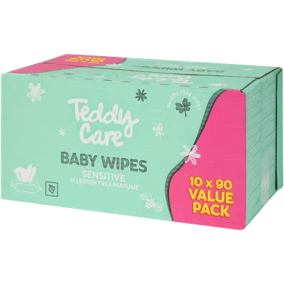 Výhodné balení dětských ubrousků Teddy Care Sensitive