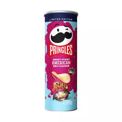Pringles Sweet Sticky American Bbq 118g