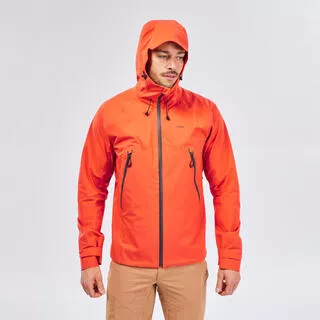 QUECHUA Giacca trekking uomo MH500 impermeabile arancione