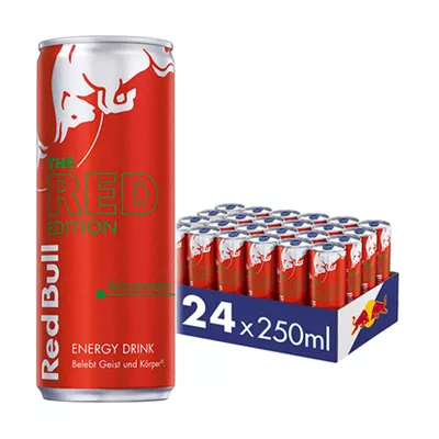 Red Bull Energy Drink Red Edition Wassermelone 0,25 Liter Dose, 24er Pack