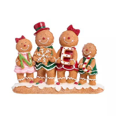 Christmas Figurine Gingerbread Family