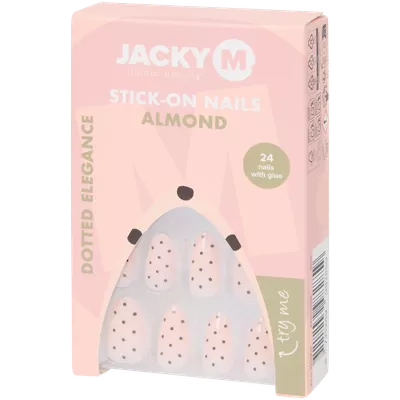 Samolepicí umělé nehty Jacky-M Mandlový tvar