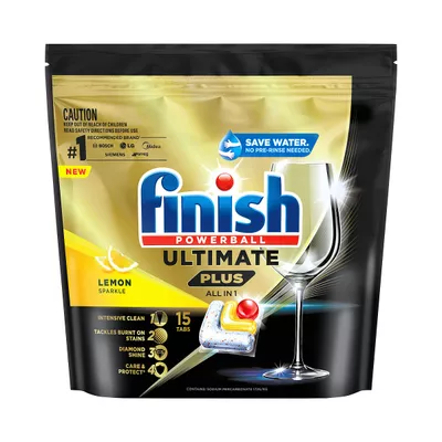 Finish Ultimate Plus All In 1 Dishwashing Tablets 15pk