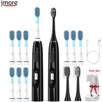 Sonic Electric Toothbrush Adult Gum Care Sensitive USB Rechargeable IPX7 LCD Medical Silicone Brush Head Ultrasonic Toothbrush