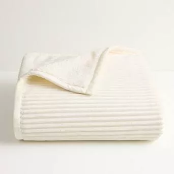 Cuddl Duds® Solid Sherpa Throw Blanket
