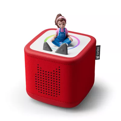 tonies Toniebox 2 Audio Player Bundle for Kids 1+ with Ms. Rachel - Sunset Red