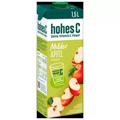 Hohes C Milder Apfelsaft 100% Saft 1,5l