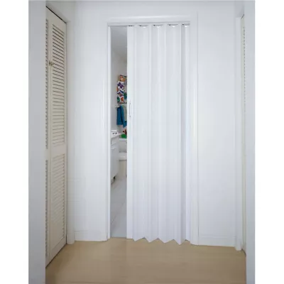 Foldedør, Flexi 06, Plast, Hvid, 84 x 205 cm