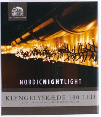 Klyngelyskæde, 3,6 m, 180 LED