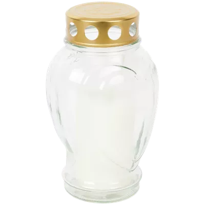 Hřbitovní svíčka ve skle