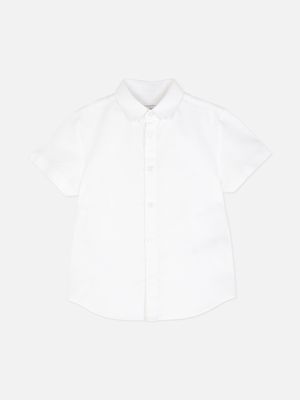 Camisa Oxford de manga corta