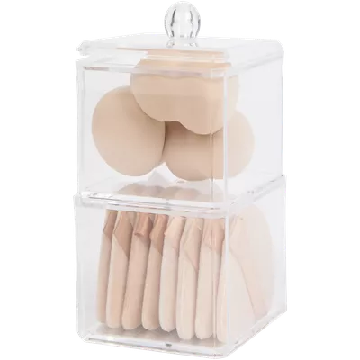 Organizér s houbičkami na make-up