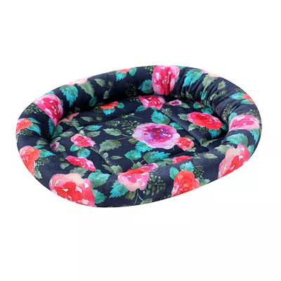 Waggi Round Cat Bed Floral 39cm Assorted