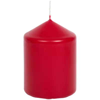 Válcová svíčka Červená