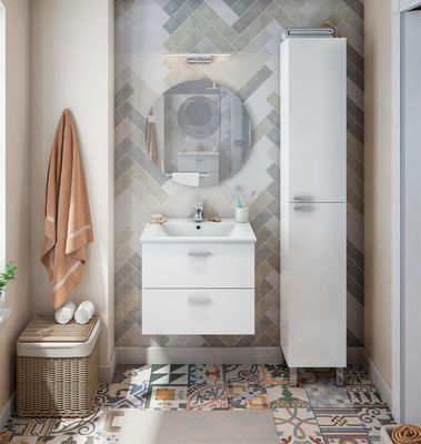 COLUMNA DE BAÑO ECOKIT BLANCO 30X182X25CM