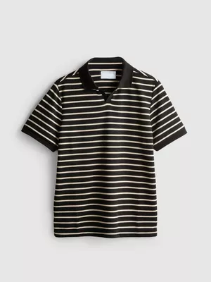 Polo a rayas con textura de The Edit