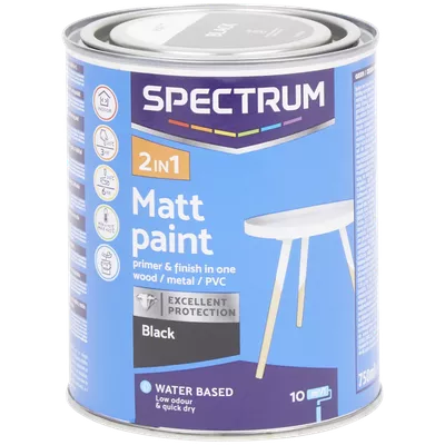 Matná barva 2v1 Spectrum Černá