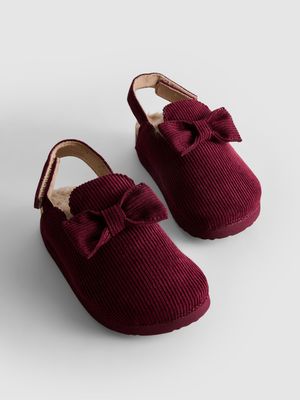 Pantuflas tipo chinela con forro de pelo sintético
