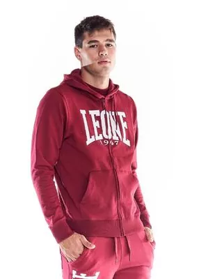 LEONE 1947 APPAREL Felpa da uomo con cappuccio e zip Leone 1947 Apparel