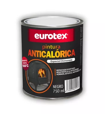 PINTURA ANTICALÓRICA 650ºC 750ML NEGRO