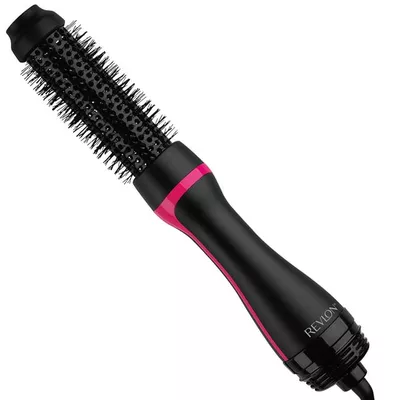 Revlon One-Step Root Booster Round Brush Dryer and Hair Styler, Black