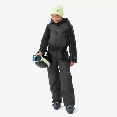 WEDZE Schneeanzug Skianzug Kinder warm wasserdicht - 500 grau