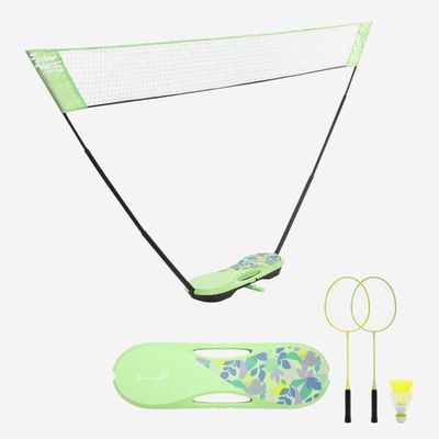 DECATHLON Badminton Fun Set Netz 3 m hellgrün
