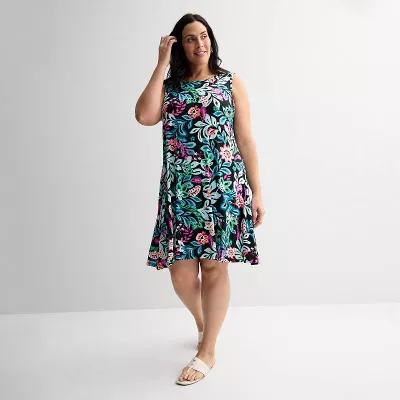 Plus Size Croft & Barrow® Sleeveless Tank Swing Dress