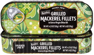 Boneless Grilled Mackerel Fillets