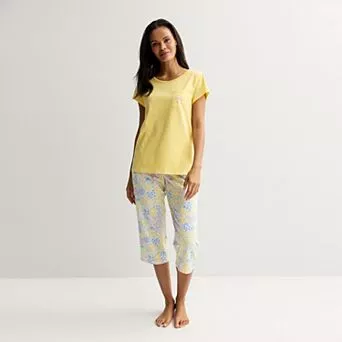 Women's Croft & Barrow® Capri Pajama Set