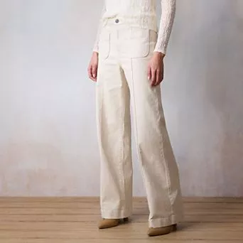 Women's LC Lauren Conrad Super High-Waist Wide-Leg Trouser Jeans