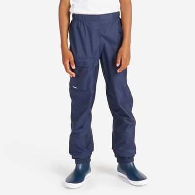 Überziehhose Regenhose Kinder wasserdicht 100 marineblau