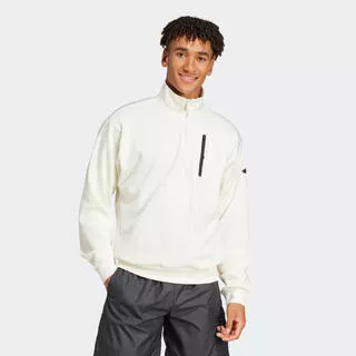 ADIDAS Felpa ADIDAS uomo con cappuccio leggera bianca