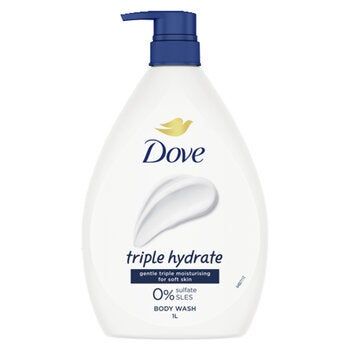 Dove Triple Moisturising Body Wash 2 x 1L